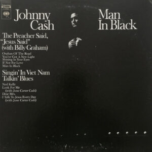 johnny cash man in black vinyl