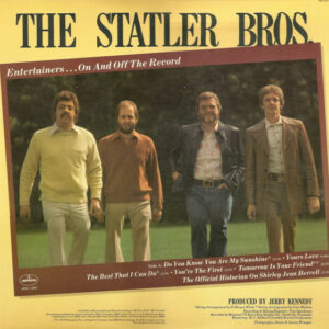 The Statler Bros. – Entertainers...On And Off The Record vinyl