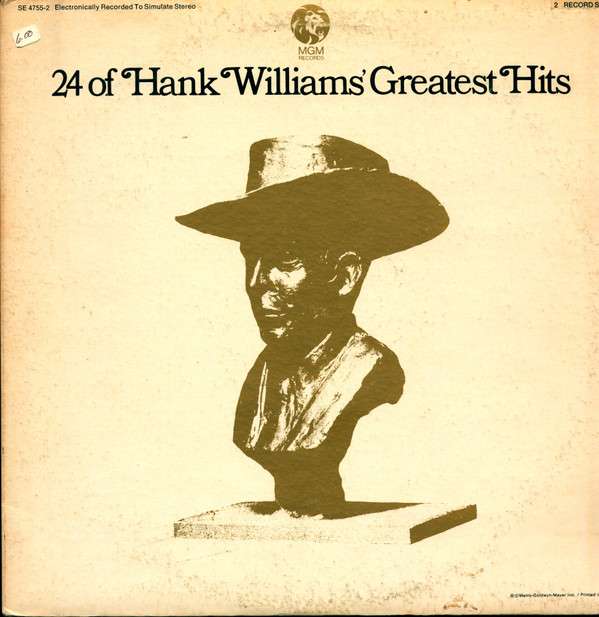Hank Williams ‎– 24 Of Hank Williams' Greatest Hits vinyl