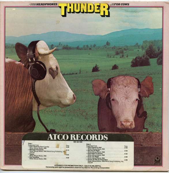 Thunder ‎– Headphones For Cows Vinyl