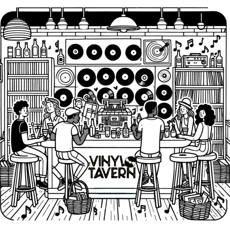 The Vinyl Tavern Coloring Pages